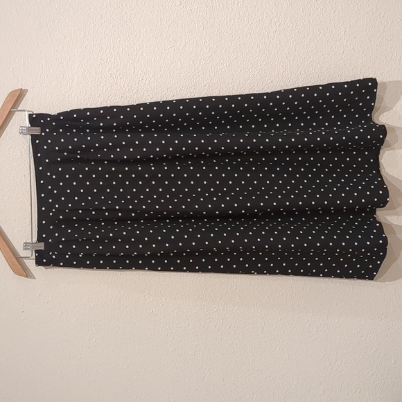 Sag Harbor Dresses & Skirts - Vintage Sag Harbor Pleated Polka Dot Midi Skirt Size Medium
